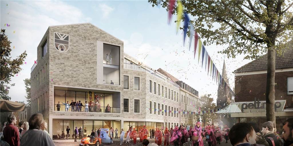 Rathausanbau: Werden das Gelbe Haus und das Bürgerhaus in Olfen verkauft? Das zukünftige Olfener Rathaus.