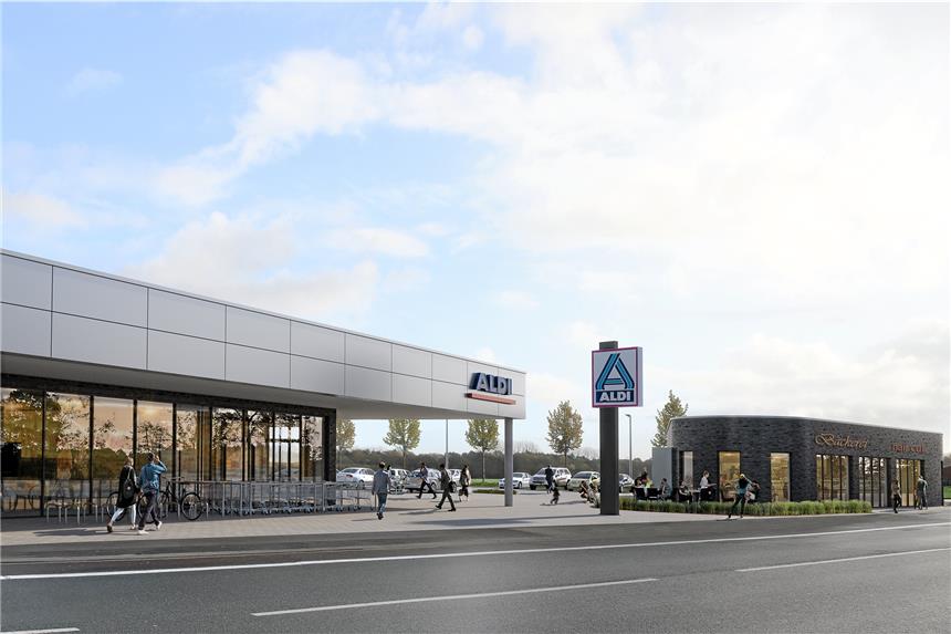 Aldi mit zweitem Anlauf So soll der Aldi am Breul aussehen.