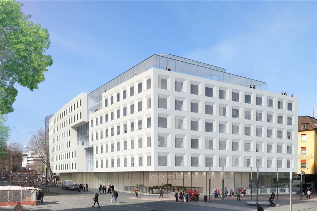 Dortmunds Boulevard der Träume lässt auf sich warten - aber Lukas (24) wohnt gerne hier So soll der Basecamp-Neubau an der Kampstraße aussehen.