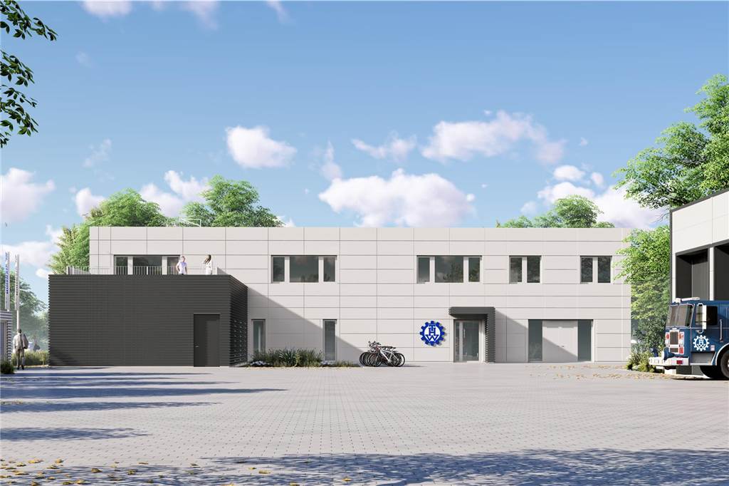 Erste Ansichten der geplanten neuen THW-Unterkunft in Sythen Zweigeschossiger Neubau des THW