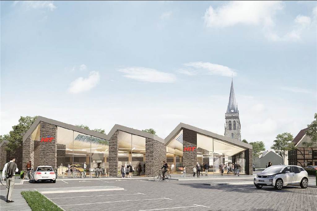 Baubeginn für Hit-Markt Ascheberg - Eröffnung wohl erst im 3. Quartal 2022 So soll der Hit einmal aussehen.