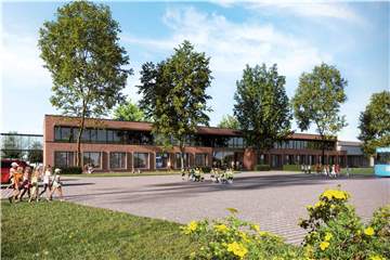 So soll der Neubau der Profilschule nach Beendigung der Arbeiten in Ascheberg aussehen.
