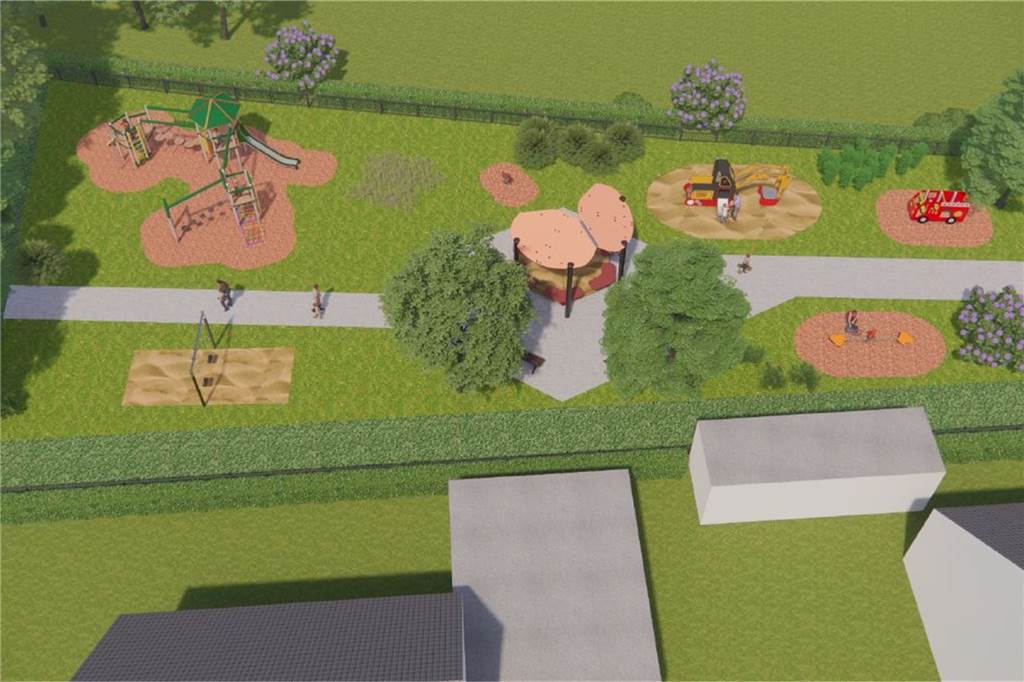 Nordkirchener Straße zwischen Eschenbachstraße und Dieningrohr soll erneuert werden So soll der neue Spielplatz auf über 1000 Quadratmetern im Baugebiet Königsallee aussehen.