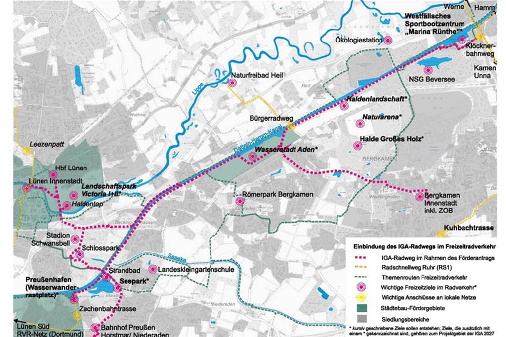 IGA-Radweg nimmt Gestalt an: Schwansbeller Weg ist jetzt Fahrradstraße So soll der Verlauf des neuen Radweges aussehen.