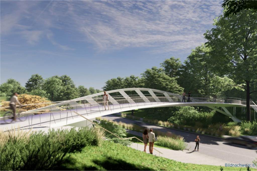 Baumfällungen an Kamener Straße: Straßensperrung angekündigt Demo Bild einer Brücke über die Kamener Straße Lünen.
