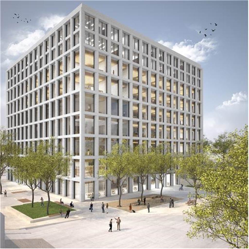 Mega-Neubau-Projekt auf dem Uni-Campus rückt näher So soll die neue Bibliothek nach dem Entwurf von Max Dudler Architekten aussehen. Von dieser Ebene aus sind nur neun von zwölf Etagen zu sehen.