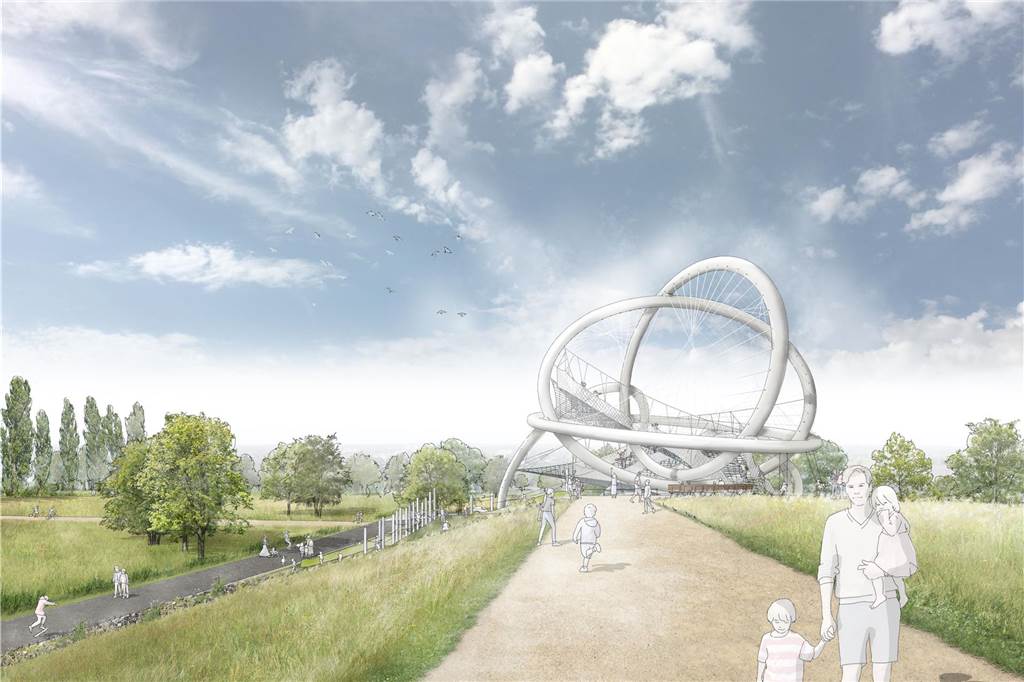 Wie teuer wird die IGA 2027 für die Stadt Dortmund? So soll die "Wolke" als große Spiel- und Kletterskulptur im "Zukunftsgarten" an der Kokerei Hansa aussehen.