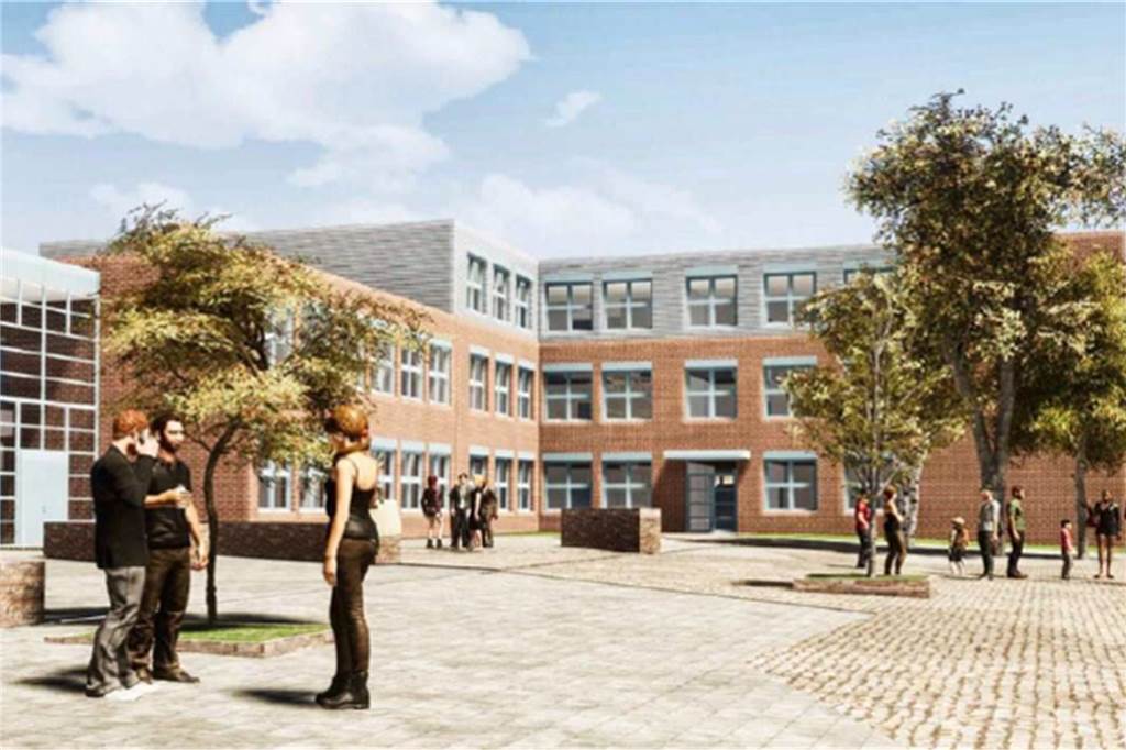 So viel Geld wie nie für Schul-Neubauten in Brackel, Eving und Scharnhorst So soll es an der Europaschule in Wambel einmal aussehen, wenn die Neubauten fertiggestellt sind