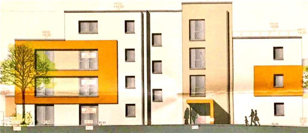 Nordviertel: Acht Nachbarn wehren sich gegen Neubau-Projekt Blick auf das neue Gebäude von der Brucknerstraße.