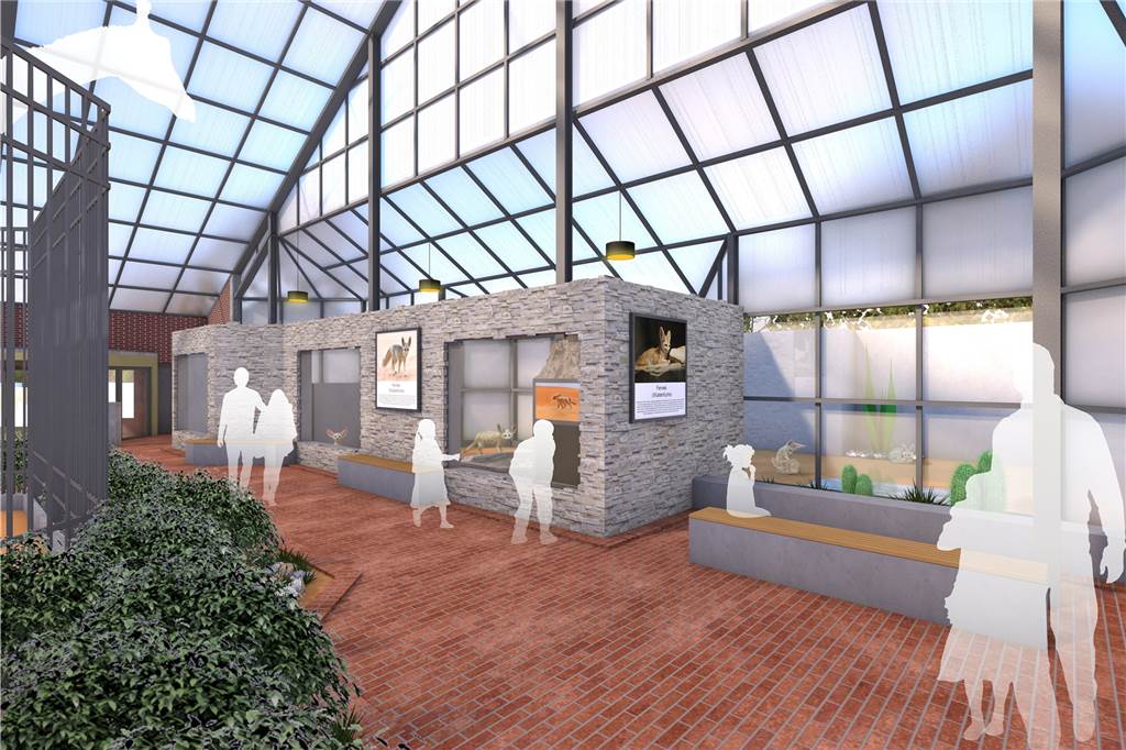 Dortmunder Zoo bekommt ein Tier der Superlative So soll sie werden: die neue Fennek-Anlage im Giraffenhaus. Der Bauantrag ist gestellt.