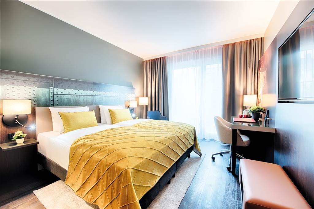 So werden die Zimmer im neuen Leonardo-Hotel am Burgwall aussehen So sollen die fertigen Hotelzimmer im Leonardo-Hotel am Burgwall aussehen.