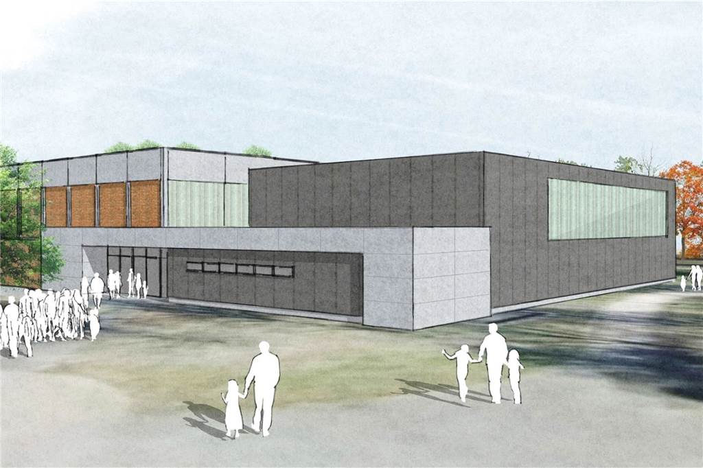 Bauarbeiten für neue Sporthalle an Gesamtschule starten im März So stellt sich das Architekturbüro Planwerk aus Münster die neue Sporthalle für Nordkirchen vor.