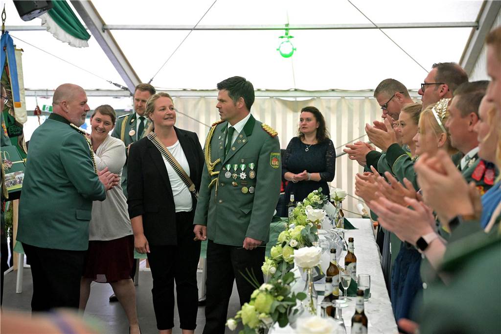 So stimmungsvoll war der Königsball für Michael und Jana Biegel am Samstagabend, dem neuen Königspaar des BSV Werne.