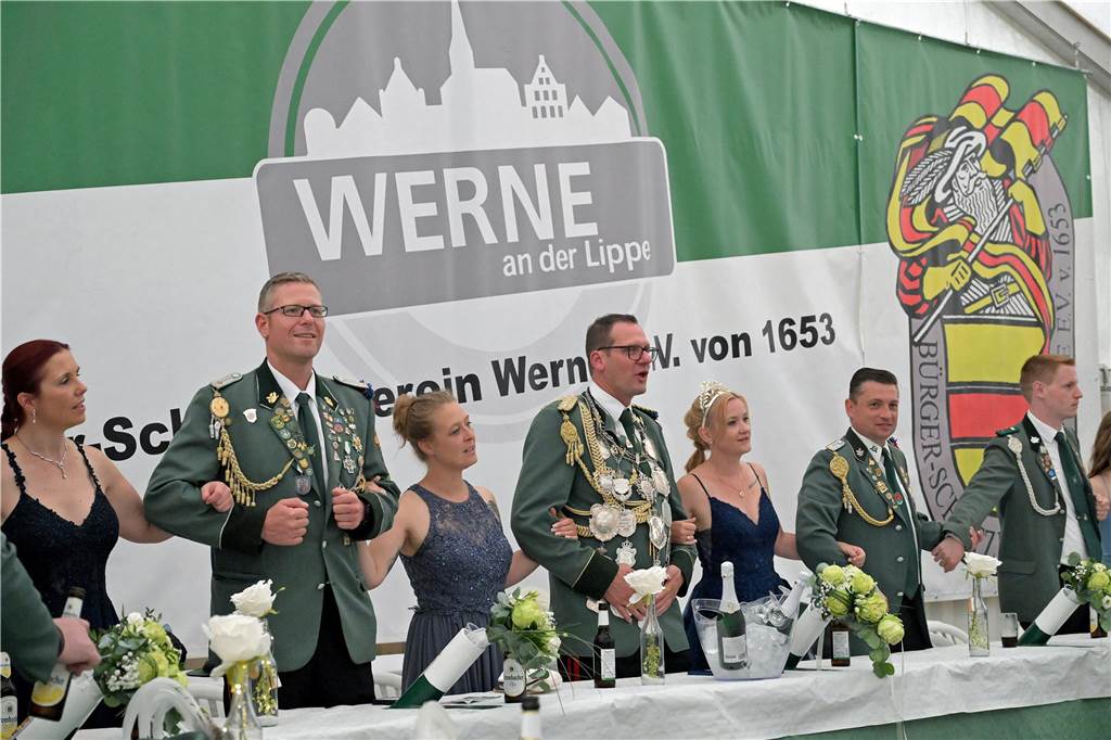 So stimmungsvoll war der Königsball für Michael und Jana Biegel am Samstagabend, dem neuen Königspaar des BSV Werne.