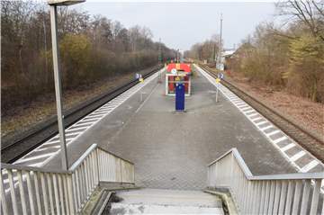 So wird es ab 6. Januar für Monate auf dem Bahnhof in Capelle aussehen - kein Zug fährt ein, keiner fährt ab.