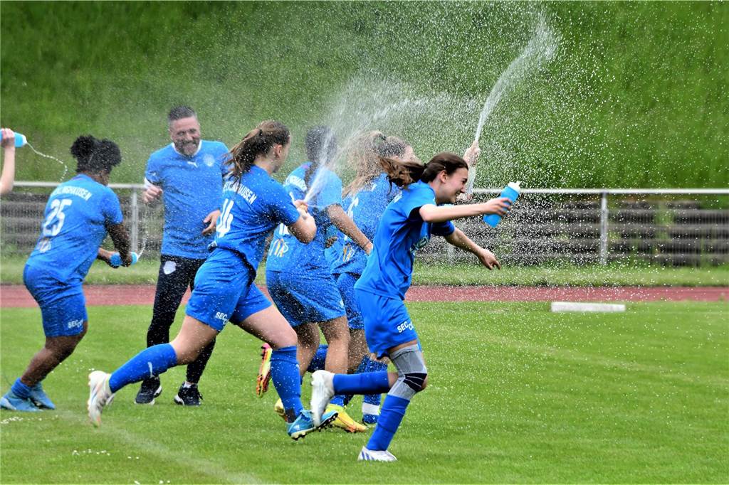 Großer Showdown der U17-Juniorinnen: Kann Concordia Flaesheim den 1. FFC Recklinghausen ärgern? So wollen die U17-Mädchen des 1. FFC Recklinghausen auch am Samstag in Flaesheim jubeln.