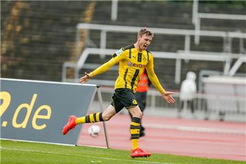 Sören Dieckmann bejubelt seinen Treffer kurz vor dem Abpfiff.