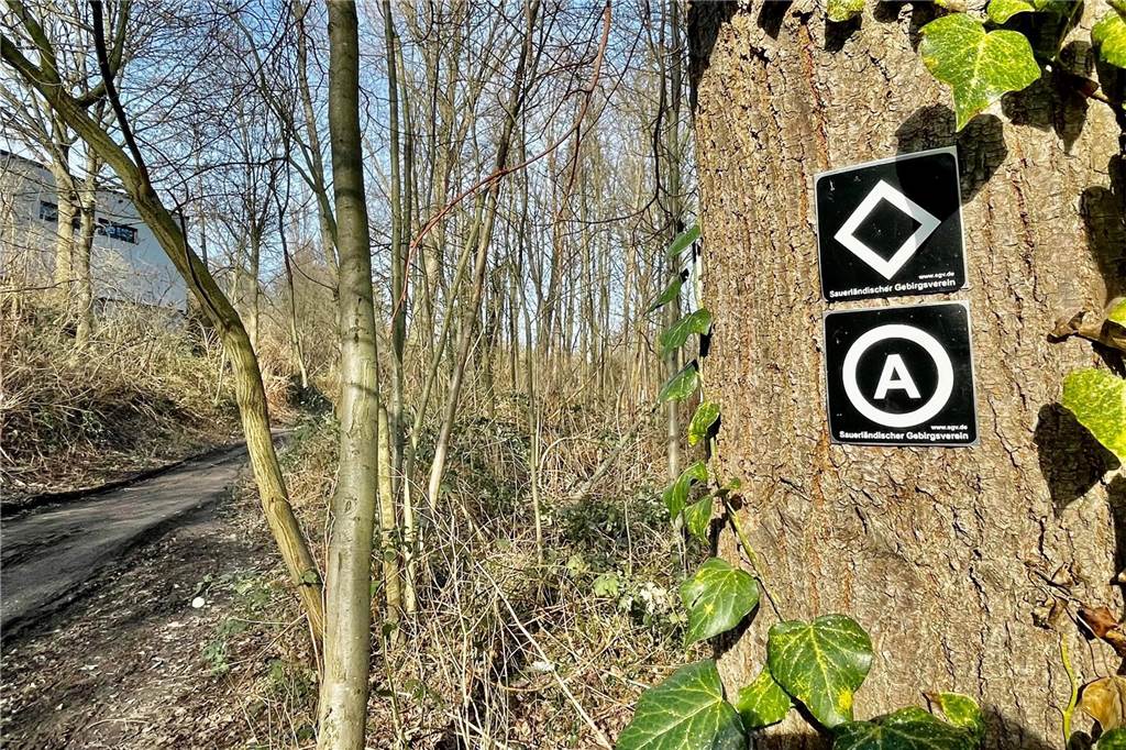 „Schlammwüste“ am Rodenbergcenter wird Teil der neuen Emscherpromenade Sogar der offizielle Aplerbeck-Rundweg führt über diesen Privatweg.