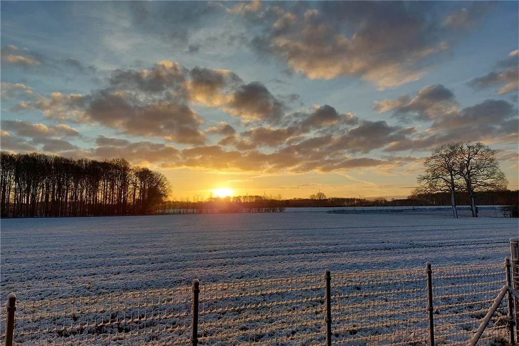 Sonnenaufgang in Legden, eingefangen von Anna Hesse.
