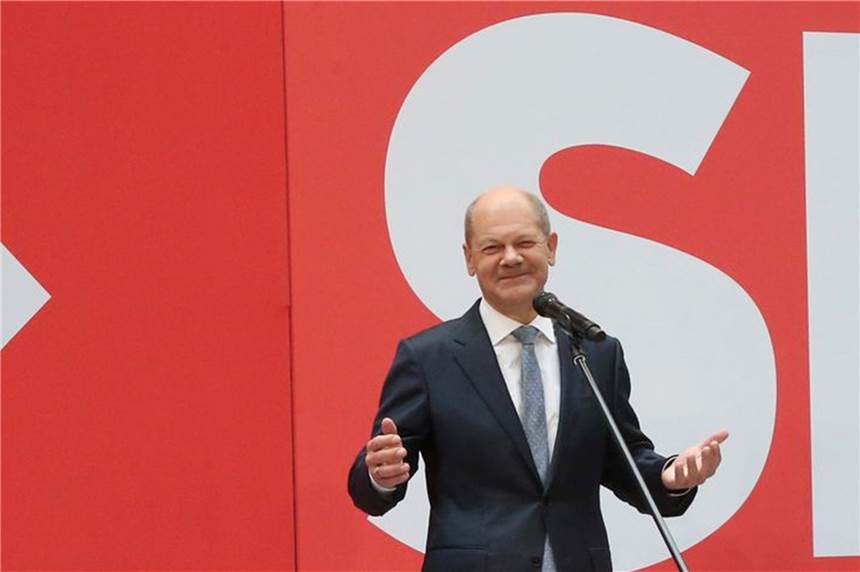 Scholz: SPD, Grüne und FDP haben „sichtbaren Auftrag“ SPD-Kanzlerkandidat Olaf Scholz sieht für seine Partei einen «sichtbaren Auftrag» zur Regierungsbildung.