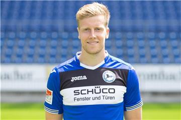 Spieler Brian Behrendt von Arminia Bielefeld. Foto: Friso Gentsch/Archiv