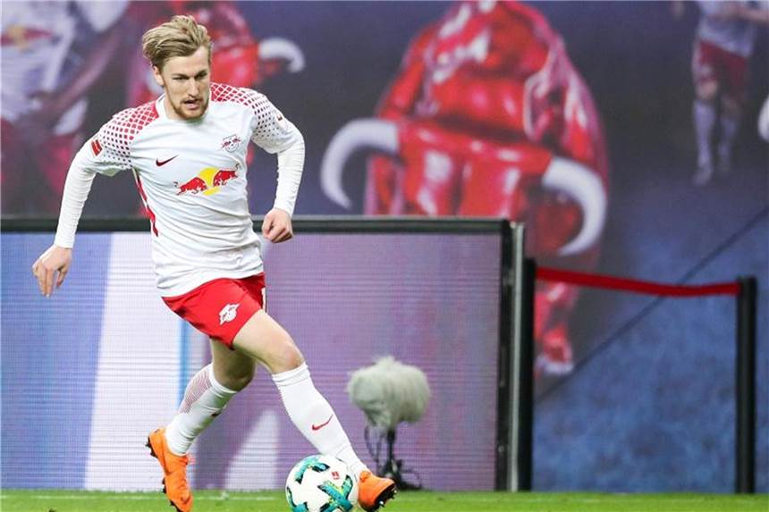 Trainer Rangnick glaubt an Verbleib von Forsberg in Leipzig Spielt bei RB Leipzig eine wichtige Rolle: Emil Forsberg. Foto: Jan Woitas
