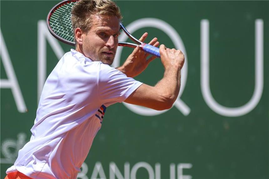 Gojowczyk bei Paris-Generalprobe in Genf im Finale Spielt in Genf um den Turniersieg: Peter Gojowsczyk. Foto: Martial Trezzini