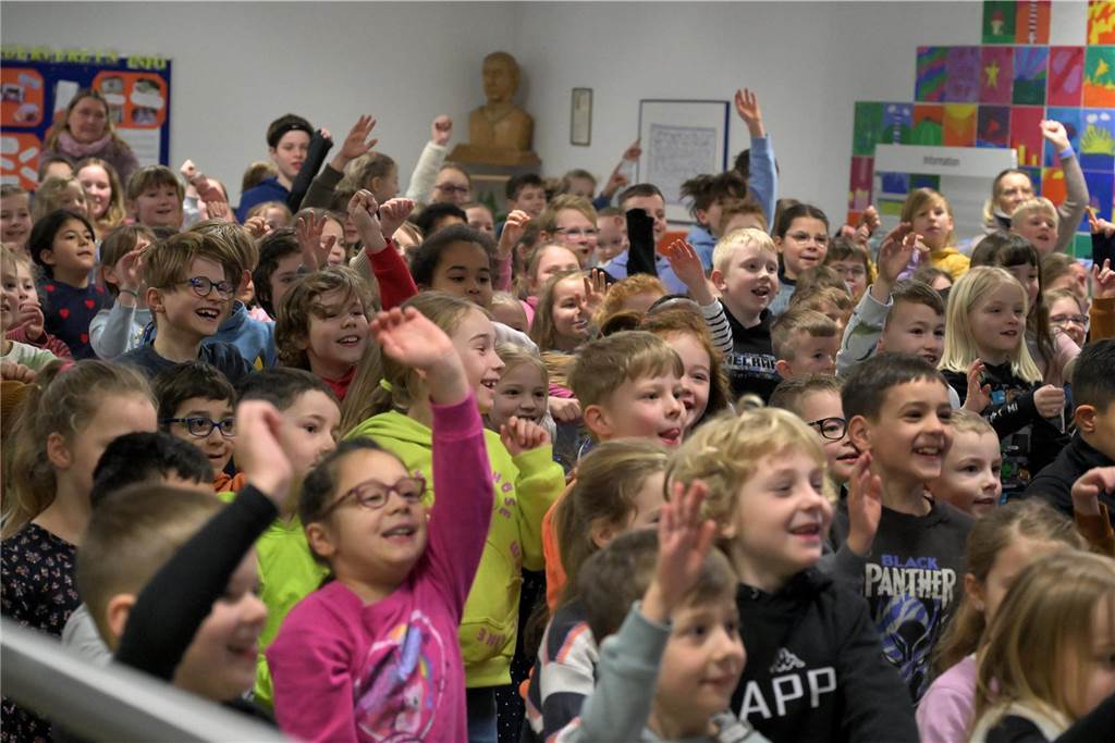 Sportabzeichen-Übergabe an den Werner Schulen.