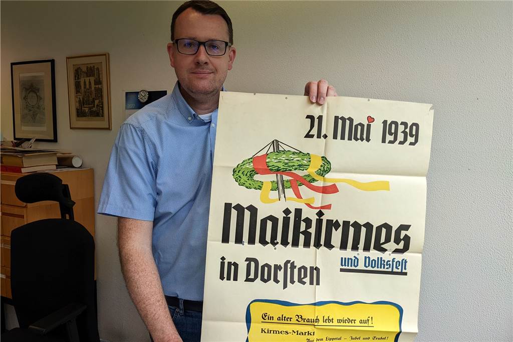 Das vergessene Volksfest von Dorsten: Ein Rätsel namens „Maikirmes“ Martin Köcher mit Plakat