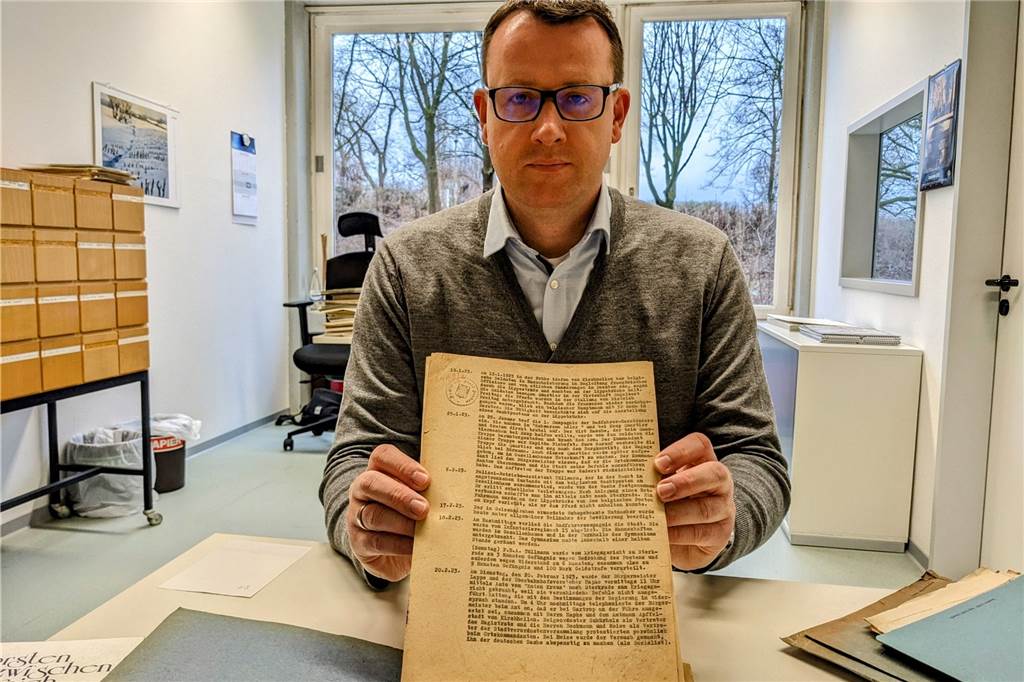 Im Ruhrkampf: Vor 100 Jahren besetzten belgische Soldaten Dorsten Stadtarchivar Martin Köcher zeigt die „Chronik der belgischen Besetzung".