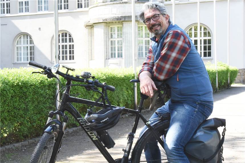 Stadtradelstar Marco de Matteis legte 800 Kilometer zurück und verzichtete drei Wochen lang auf sein Auto.