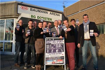 Stadtsportverband und Sponsoren, Veranstalter und Moderatoren – sie alle freuen sich auf die Party des Sports an diesem Freitag in der Kia Baumann Arena.