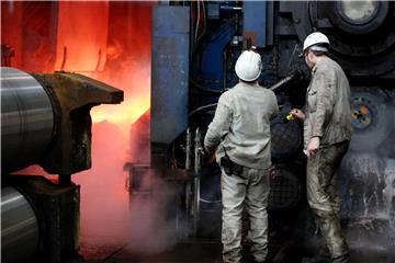 Stahlproduktion bei ThyssenKrupp. Foto: Oliver Berg