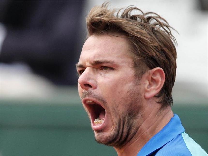 Wawrinka nach Sieg gegen Cilic im Halbfinale Stan Wawrinka steht in Paris zum dritten Mal in Serie in der Vorschlussrunde. Foto: Christophe Ena