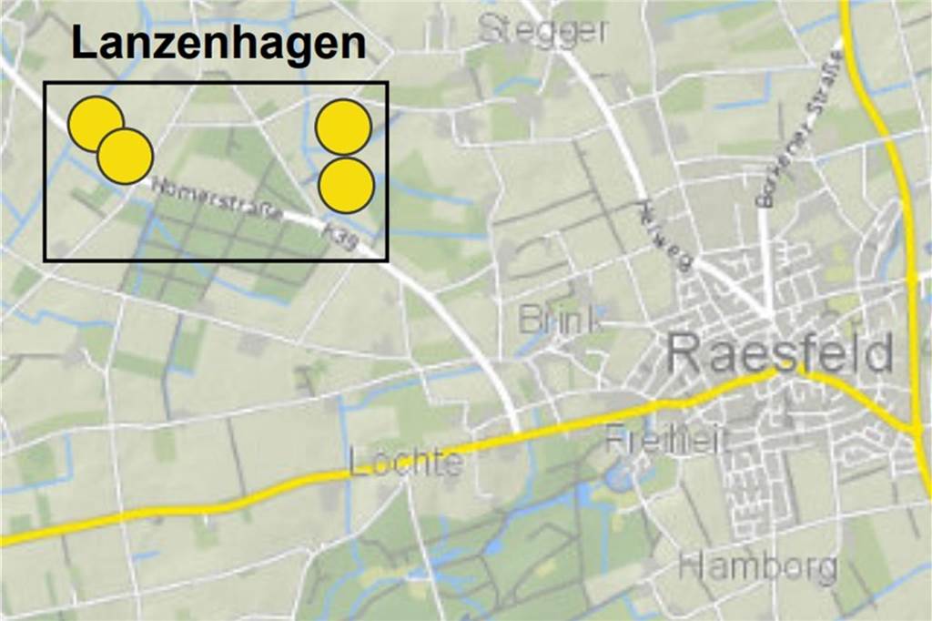 Standort des Windkraft-Projektes Lanzenhagen.