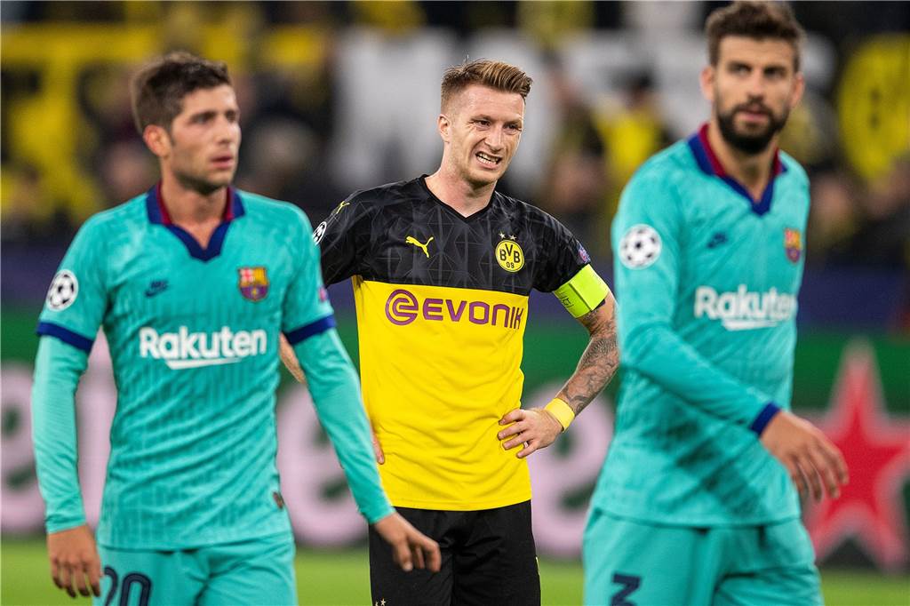 Hummels zeigt Weltklasse-Auftritt - BVB-Kapitän Reus fehlt das Zielwasser Starker Auftritt, nur der Abschluss klemmte: Marco Reus (M.).
