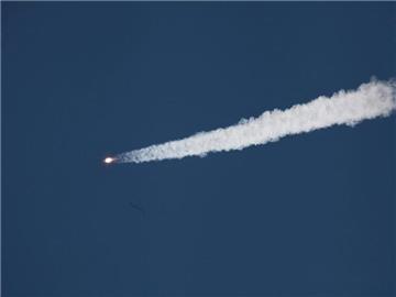 Start des russischen Progress-Raumfrachters am 28. April: Der unbemannte Frachter wird zur Erde zurückstürzen. Foto: Roscosmos