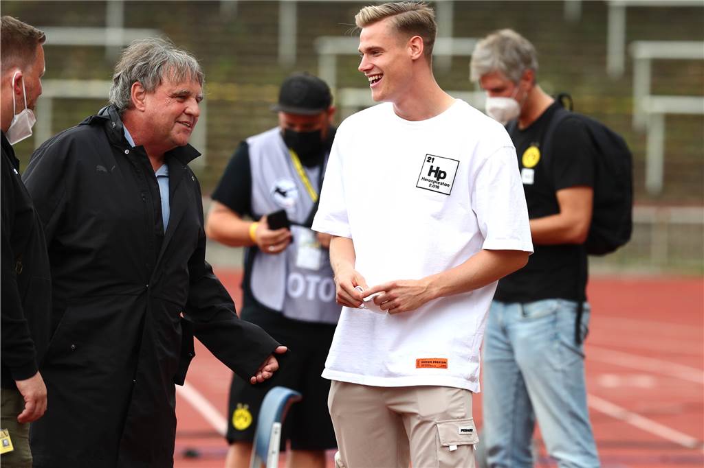BVB-U23-Manager Preuß: „Guten Fußball spielen und den Klassenerhalt schaffen“ Steffen Tigges (r.) stand der BVB-U23 in der Hinrunde nur dreimal zur Verfügung.