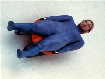 Steffi Martin holte für die DDR 1984 in Sarajevo und 1988 in Calgary Gold bei den Winterspielen. Foto (1984): Leonhardt Foto: Frank Leonhardt