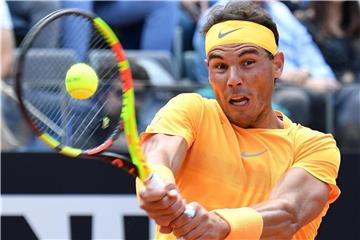 Steht im Rom im Finale. Rafael Nadal aus Spanien. Foto: Ettore Ferrari