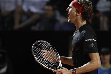 Steht in Rom in Endspiel: Alexander Zverev. Foto: Gregorio Borgia