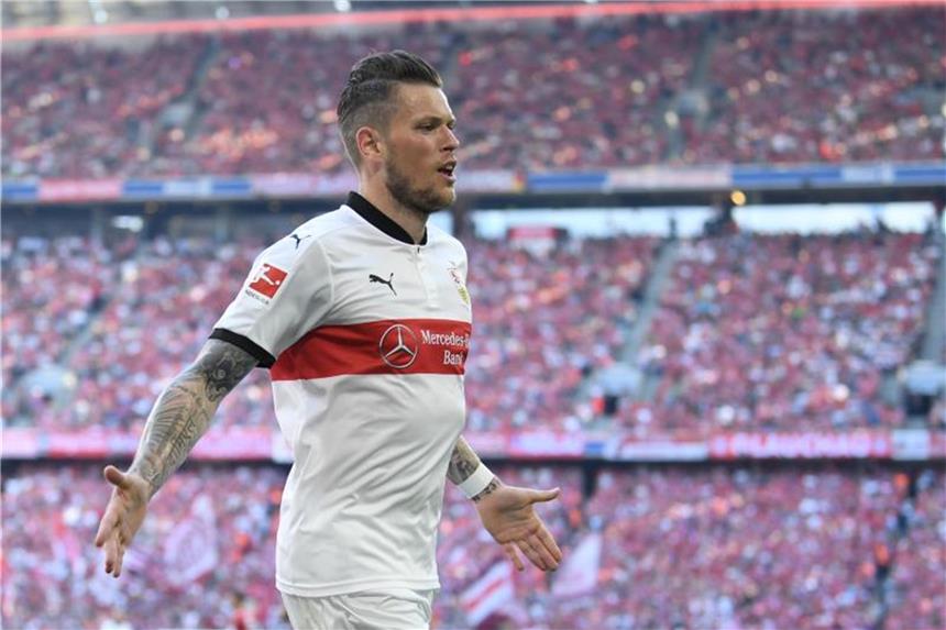 Steht kurz vor einem Wechsel zum VfL Wolfsburg: Stuttgarts Daniel Ginczek. Foto: Andreas Gebert