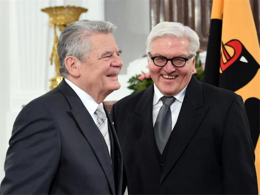 Bundesversammlung wählt neuen Präsidenten Steinmeier soll Nachfolger von Joachim Gauck werden, der nach fünf Jahren nicht wieder kandidiert hat. Foto: Britta Pedersen/Archiv