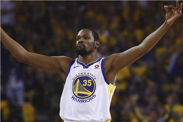 Steuerte 25 Punkte zum Sieg seiner Golden State Warriors gegen die San Antonio bei: Kevin Durant. Foto: Ben Margot