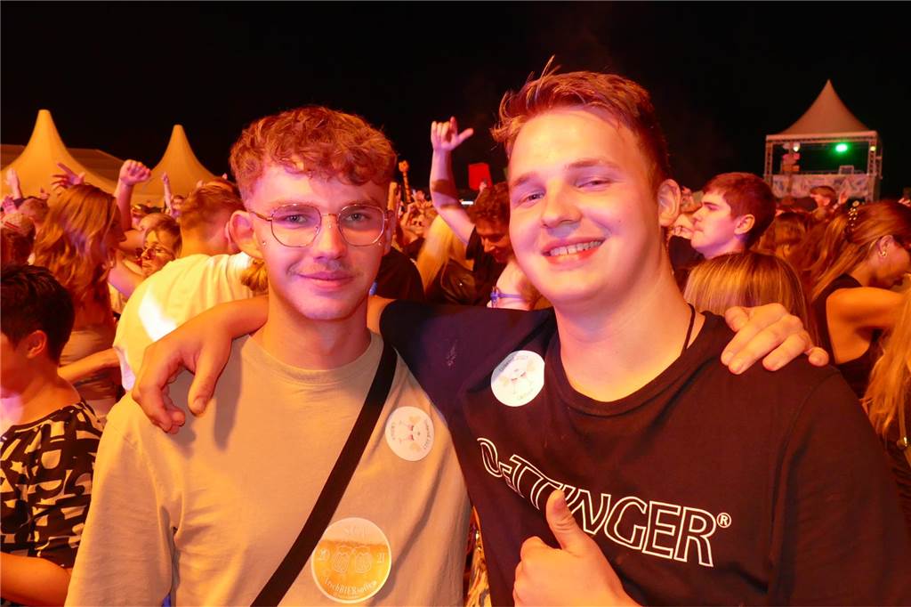 Stimmung und Musik waren klasse, das bestätigen auch Simon und Justus.