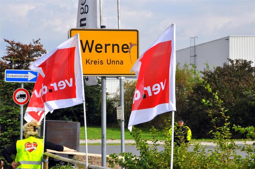Erneute Amazon-Streiks in Werne und Rheinberg Streik-Stadt Werne: Die Gewerkschaft Verdi hat die Beschäftigten des Online-Versandhändlers Amazon zum Streik aufgerufen.