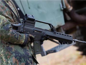 Sturmgewehr G36 Heckler & Koch. 2013 verkaufte Deutschland noch Waffen für 360 Millionen Euro nach Saudi-Arabien. Foto: Arno Burgi