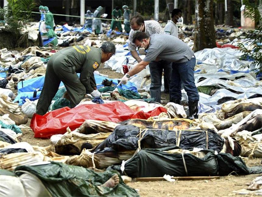 Weltweites Tsunami-Gedenken zehn Jahre nach der Katastrophe Suche nach Freunden und Verwandten nach der Tsunami-Katastrophe. Foto: Rungroj Yongrit/Archiv