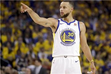 Superstar Stephen Curry führte die Golden State Warriors zum Sieg gegen die Cleveland Cavaliers. Foto: Marcio Jose Sanchez/AP