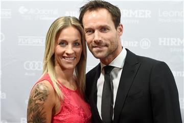 Sven Hannawald und seine damalige Freundin Melissa Thiem 2016 in München. Foto: Tobias Hase